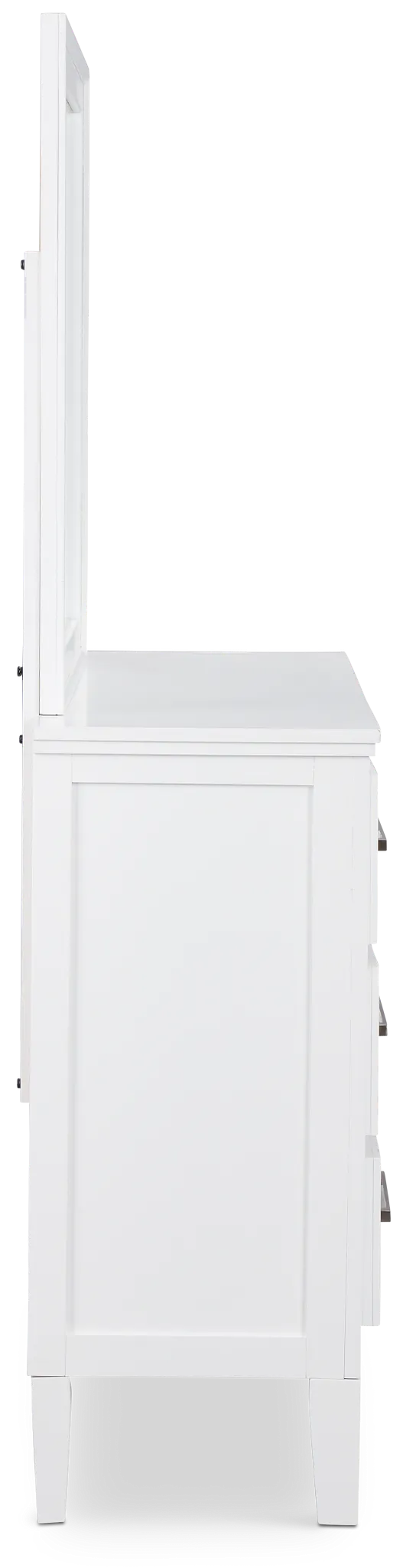 Seabrook White Small Dresser & Mirror