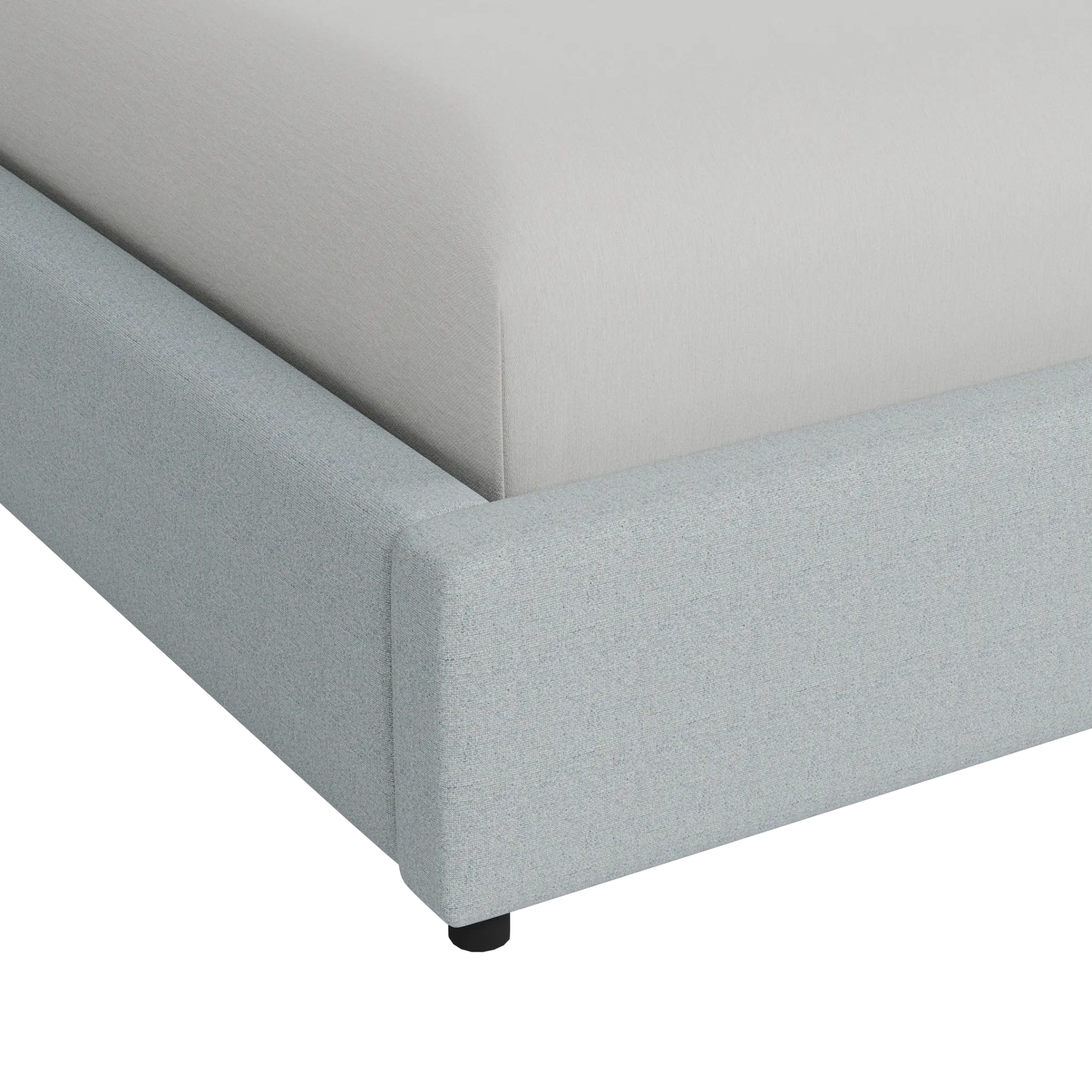 Grayton Natural Beauty Light Blue 54" Upholstered Platform Bed Grayton Natural Beauty Light Blue 54" Upholstered Platform Bed