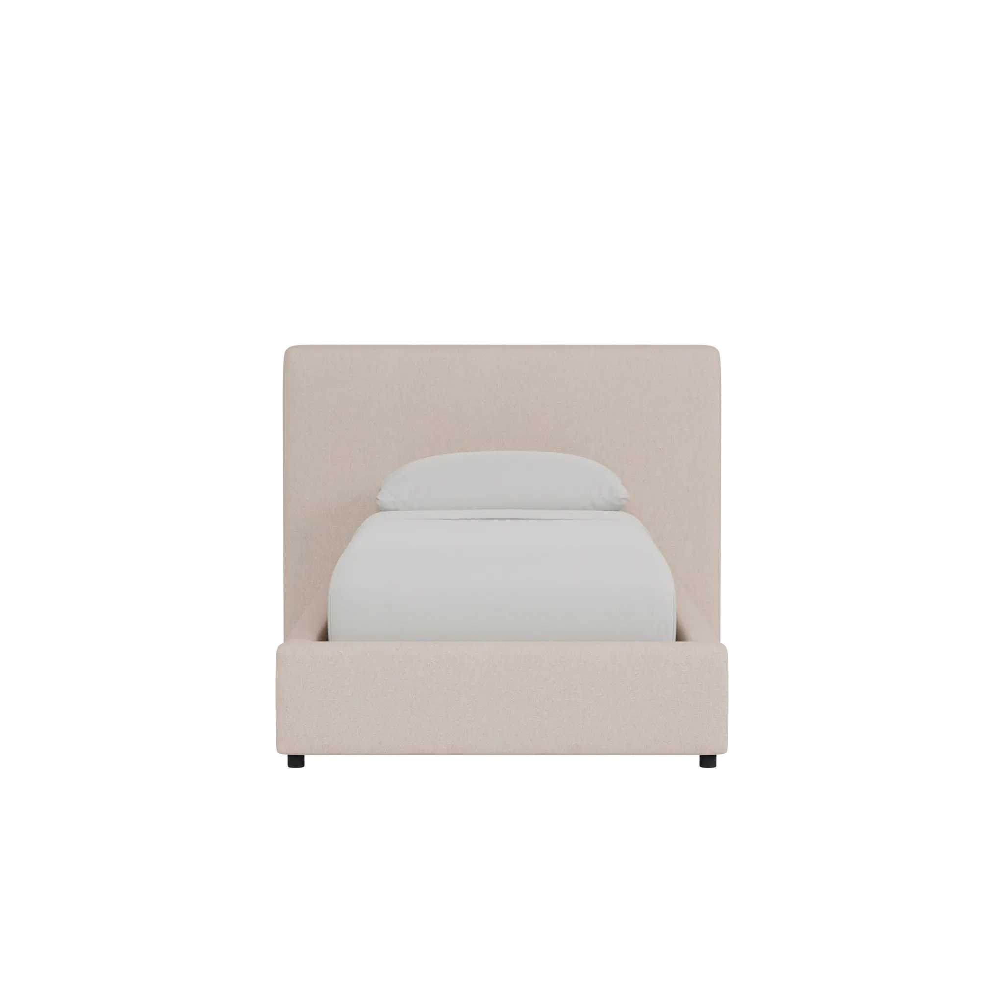 Grayton Natural Beauty Light Blue 44" Upholstered Platform Bed Grayton Natural Beauty Light Blue 44" Upholstered Platform Bed