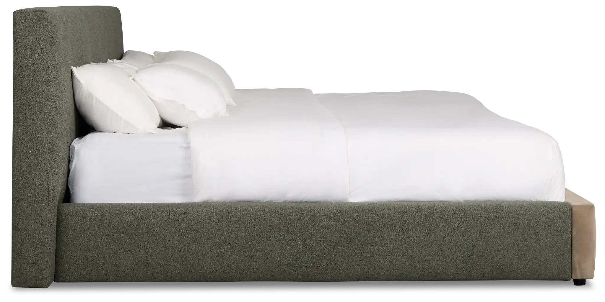 Grayton Sutton Green 44" Upholstered Platform Bed Grayton Sutton Green 44" Upholstered Platform Bed