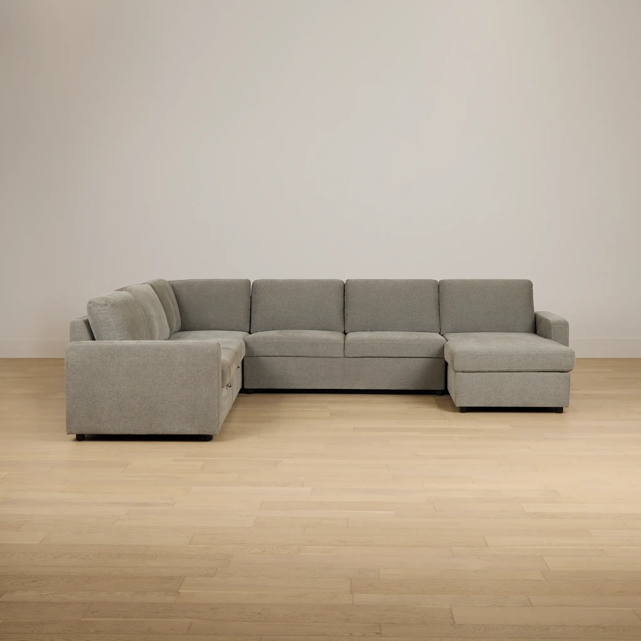 Addie Gray Fabric Medium Right Chaise Storage Sleeper Sectional Addie Gray Fabric Medium Right Chaise Storage Sleeper Sectional