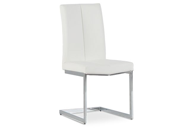 London White Upholstered Side Chair