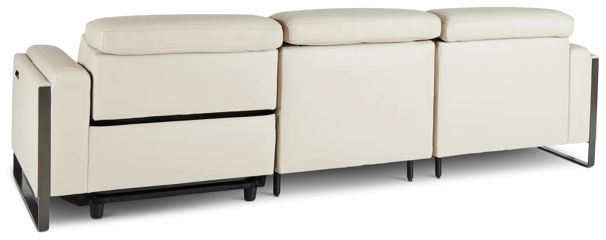 Atlas Taupe Lthr/vinyl Left Chaise Power Reclining Sectional Atlas Taupe Lthr/vinyl Left Chaise Power Reclining Sectional