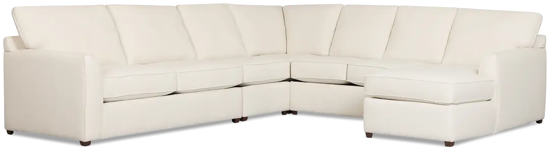 Tate Light Beige Fabric Large Right Chaise Sectional Tate Light Beige Fabric Large Right Chaise Sectional