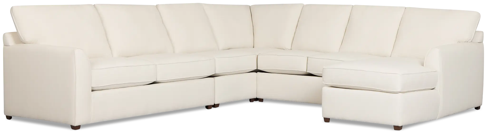 Tate Light Beige Fabric Large Right Chaise Sectional Tate Light Beige Fabric Large Right Chaise Sectional
