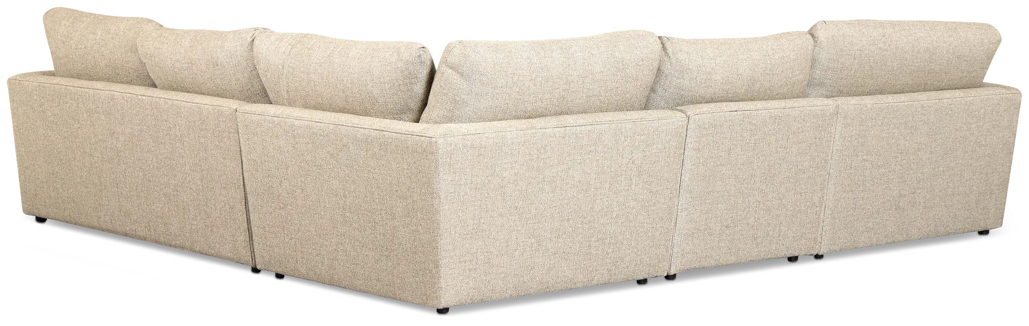 Maxwell Dark Gray Fabric Medium Left Chaise Sectional
