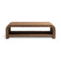 Tiki Light Tone Woven Coffee Table