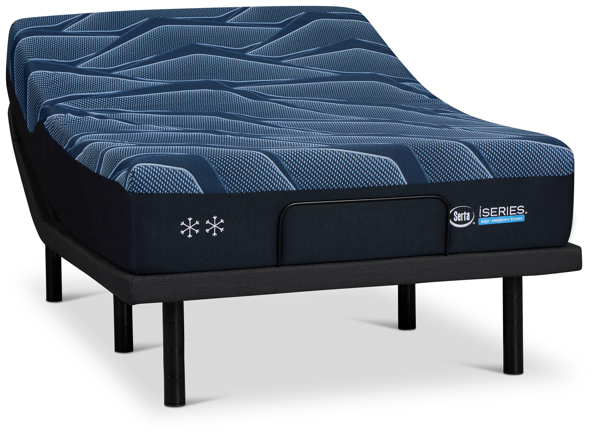 Iseries Nxg 2500 12.5" Plush Baselogic Platinum Adjustable Base Mattress Set