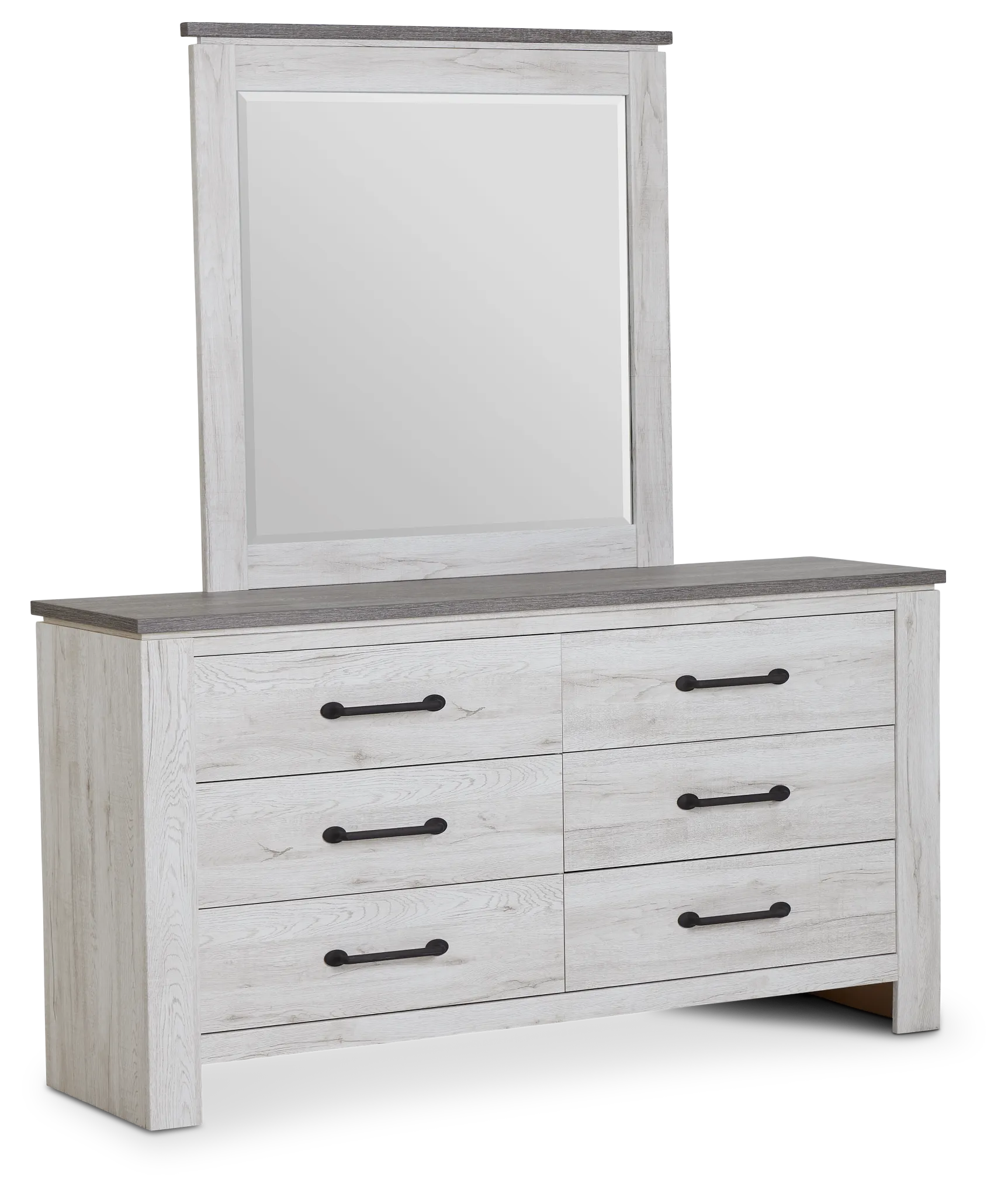Blueridge Two-tone Dresser & Mirror