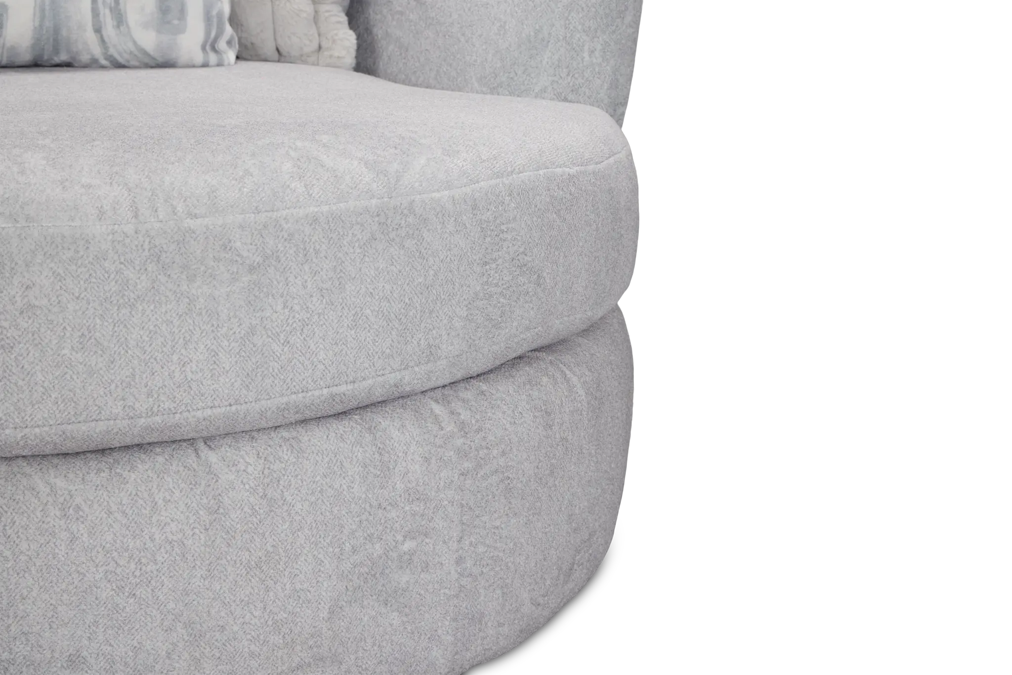 Kylie Light Gray Fabric Swivel Chair Kylie Light Gray Fabric Swivel Chair