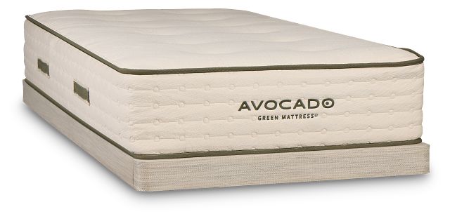 Avocado Green Firm Low-profile Mattress Set