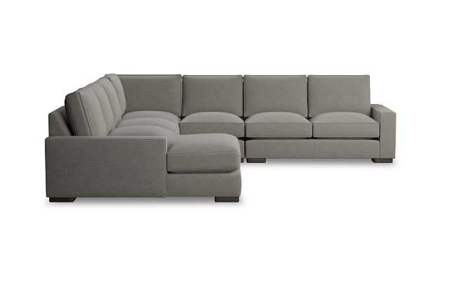 Edgewater Maguire Pewter Large Left Chaise Sectional