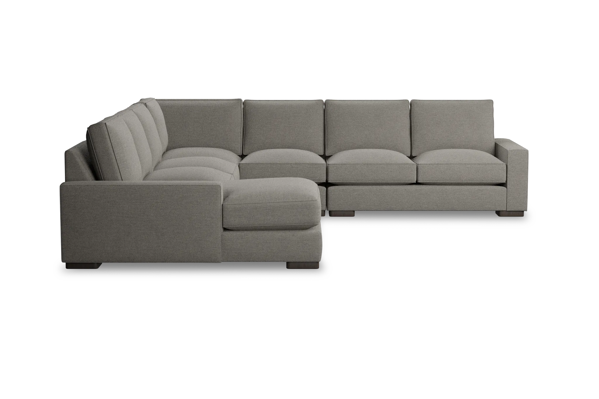 Edgewater Maguire Pewter Large Left Chaise Sectional