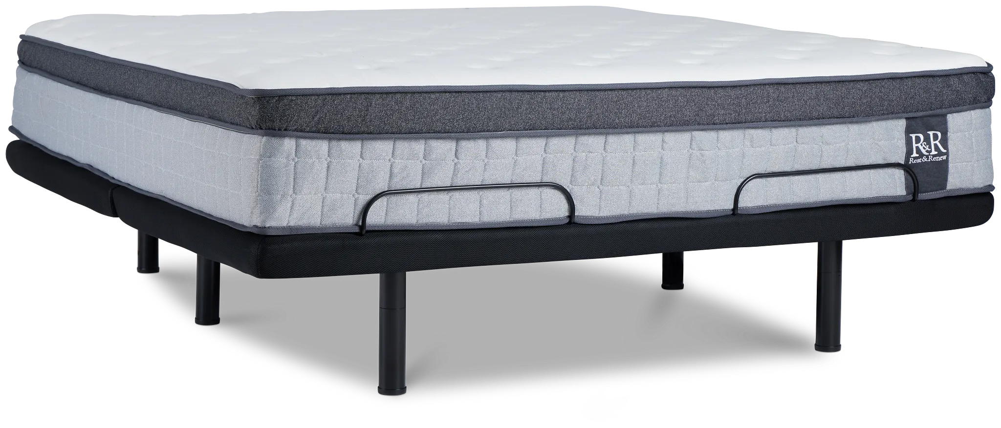 Rest & Renew By Zinus Pocket Innerspring 14" Elite Adjustable Mattress Set