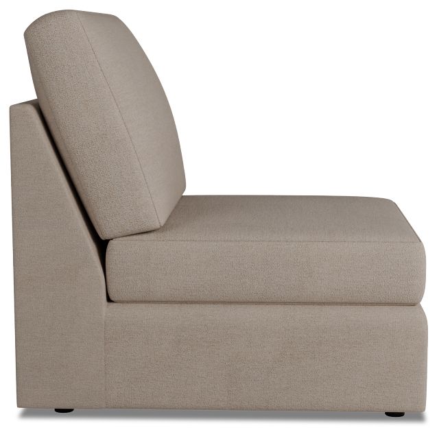 Citymod Beige Fabric Armless Chair
