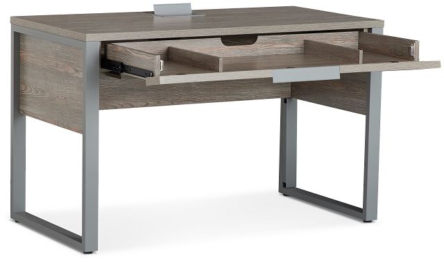 Clark Gray Dropdwn Dr Desk