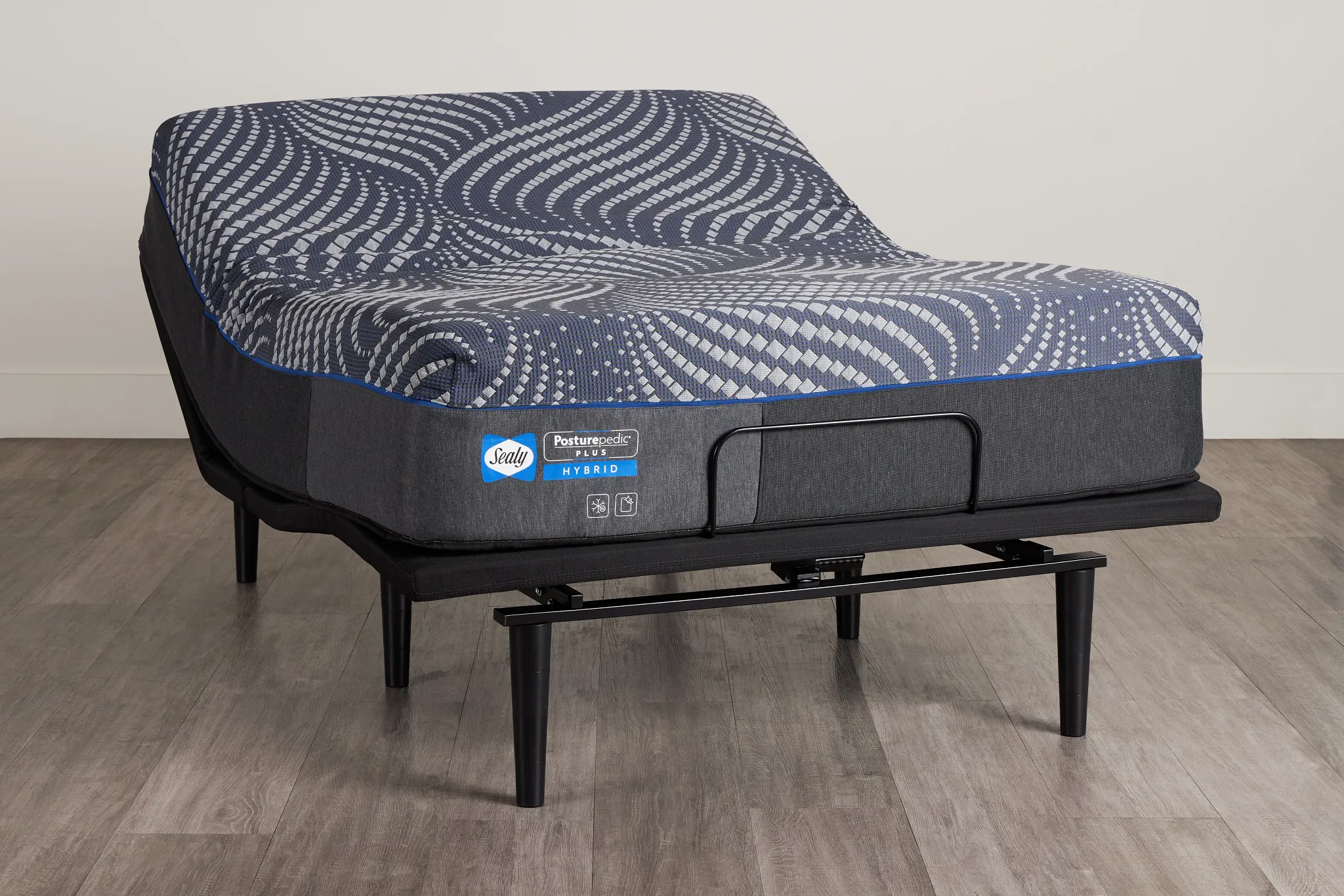 Sealy Posturepedic Plus Hybrid Brenham Soft Ease Adjustable Mattress Set