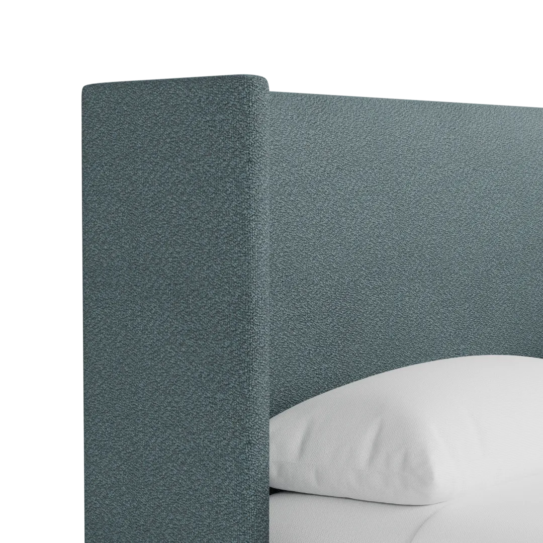 Captiva Sutton Blue 48" Upholstered Shelter Bed