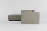 Destin Elevation Khaki Fabric 4-piece Bumper Sectional