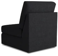 Citymod Dark Gray Fabric Armless Chair