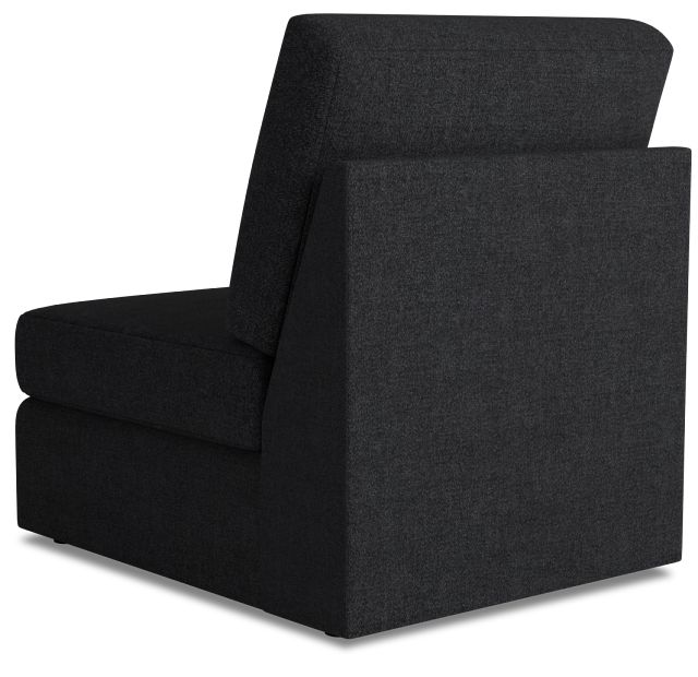 Citymod Dark Gray Fabric Armless Chair