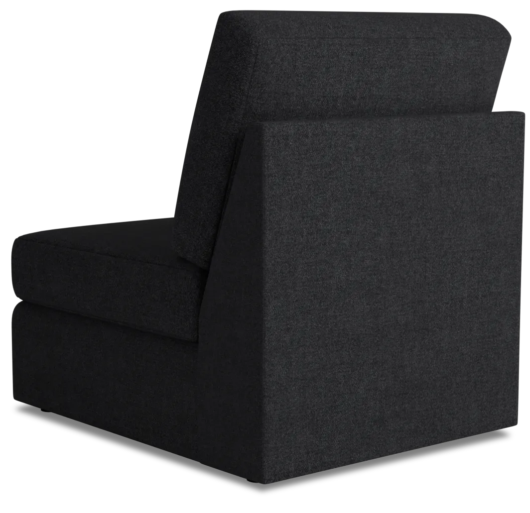 Citymod Dark Gray Fabric Armless Chair