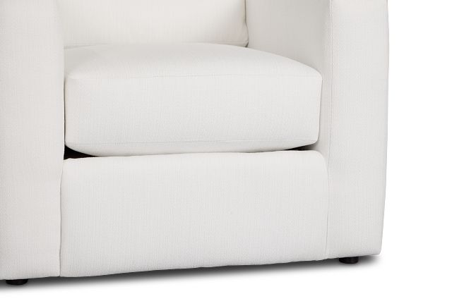 Rhodes White Fabric Chair