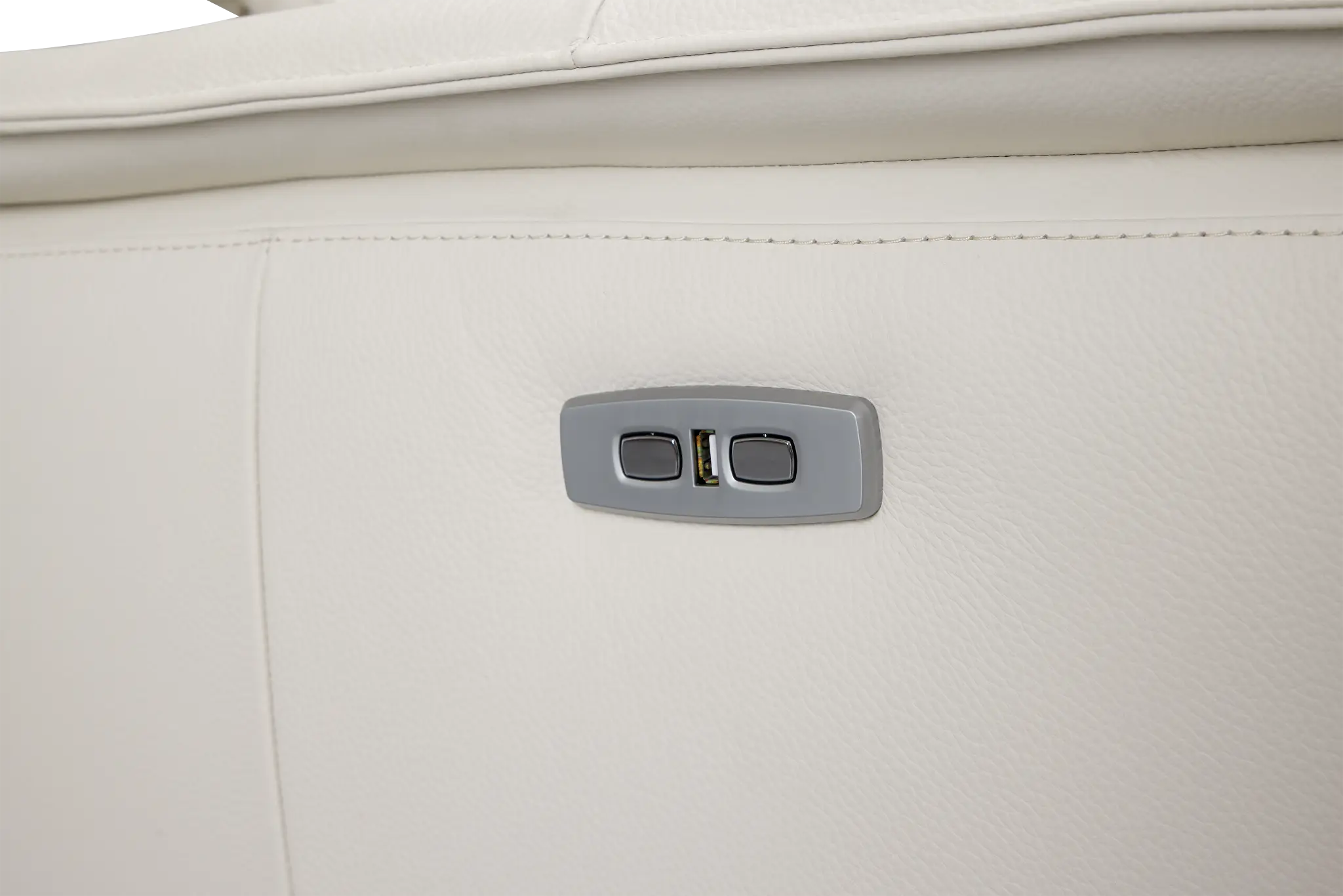 Pearson White Leather Power Recliner With Power Headrest Pearson White Leather Power Recliner With Power Headrest