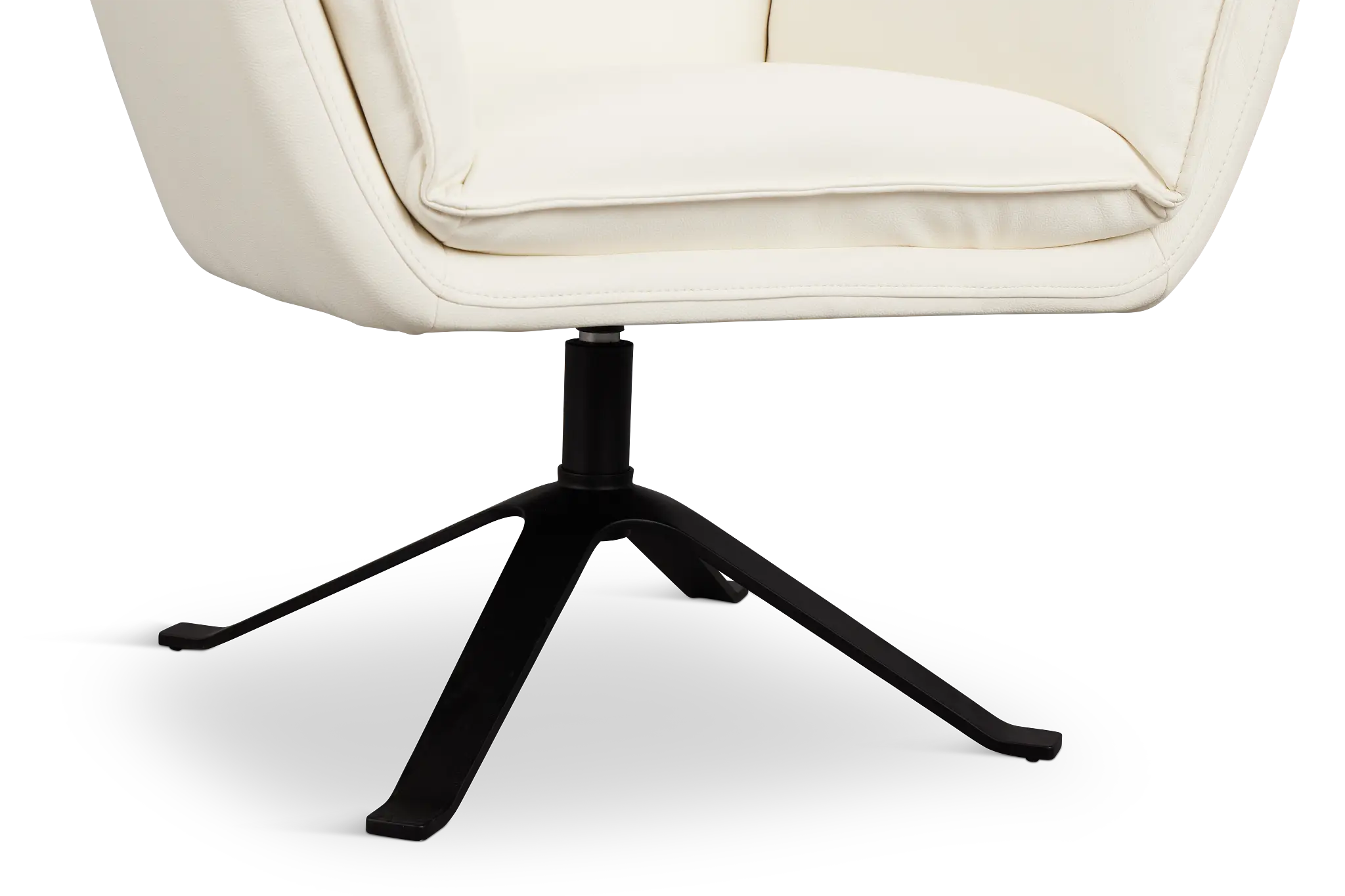 Farley White Micro Swivel Accent Chair Farley White Micro Swivel Accent Chair