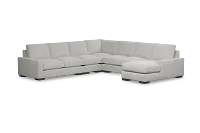 Edgewater Elevation Khaki Large Right Chaise Sectional