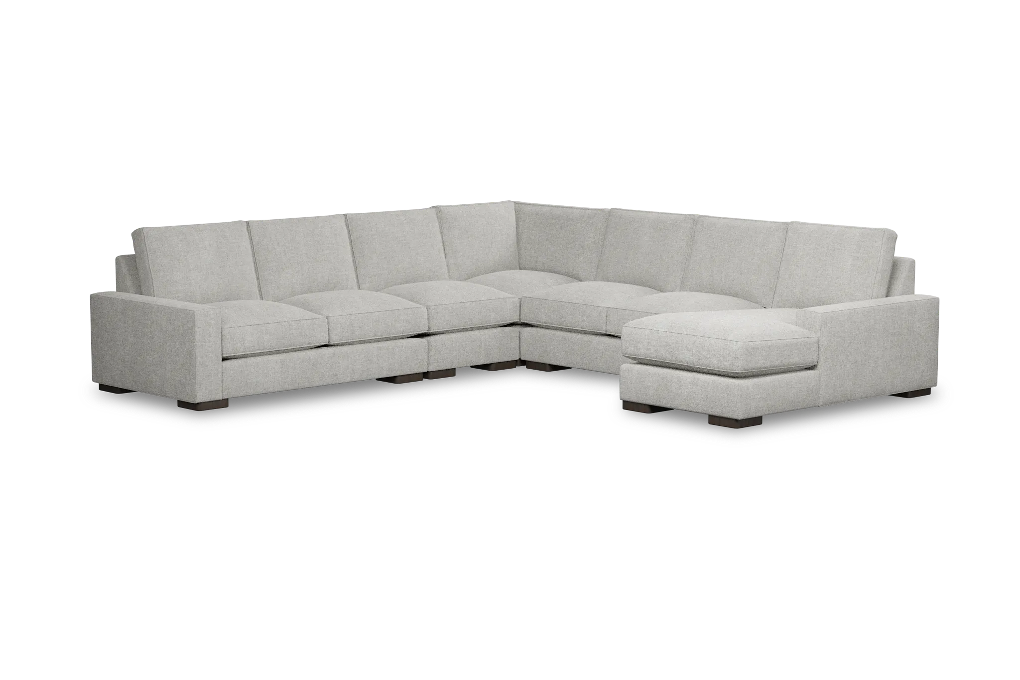 Edgewater Elevation Khaki Large Right Chaise Sectional