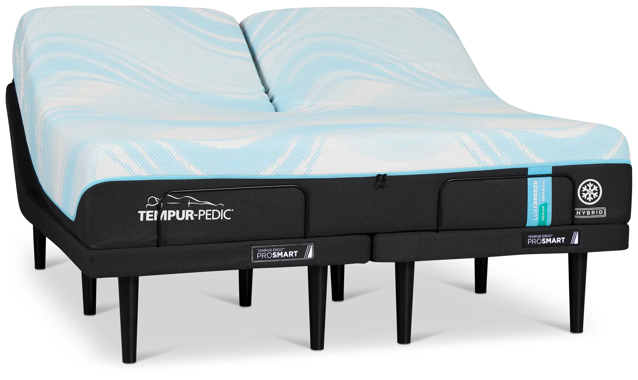 Tempur-pedic Tempur-luxebreeze Medium Ergo Prosmart Adjustable Mattress Set Tempur-pedic Tempur-luxebreeze Medium Ergo Prosmart Adjustable Mattress Set