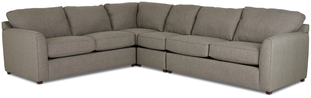 Asheville Brown Fabric Large Two-arm Sectional