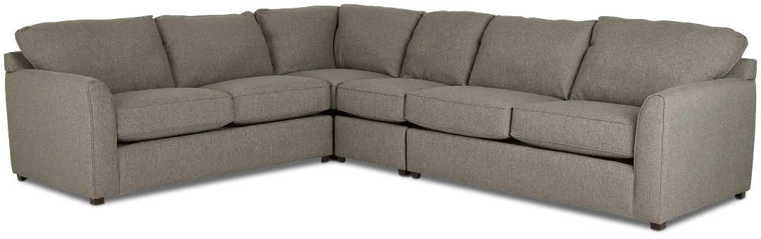 Asheville Brown Fabric Large Two-arm Sectional Asheville Brown Fabric Large Two-arm Sectional