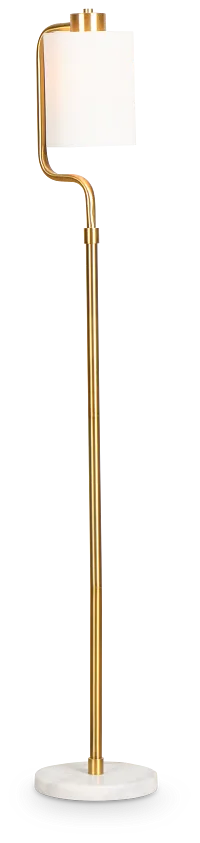 Alma Gold Marble Floor Lamp