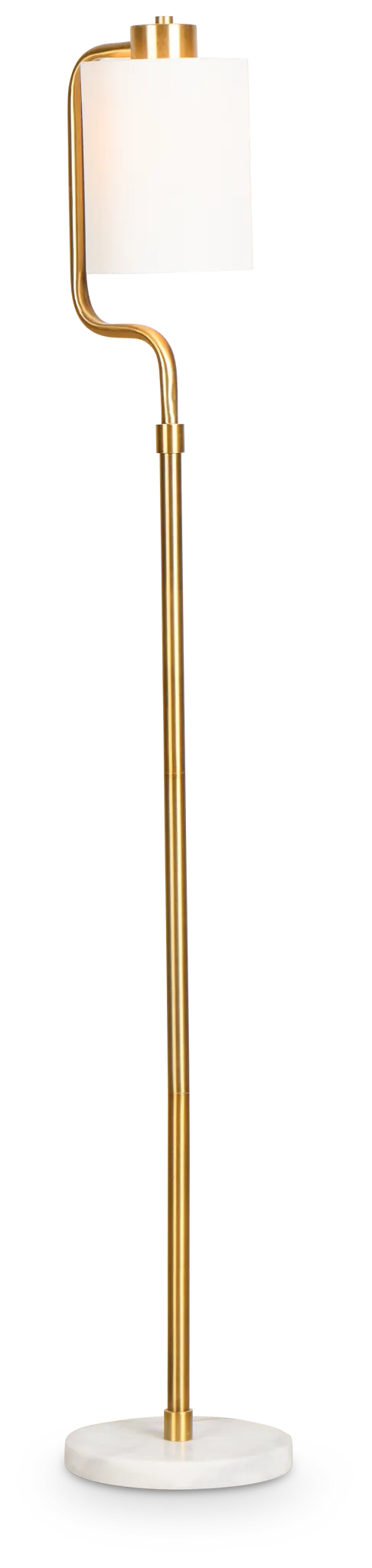 Alma Gold Marble Floor Lamp