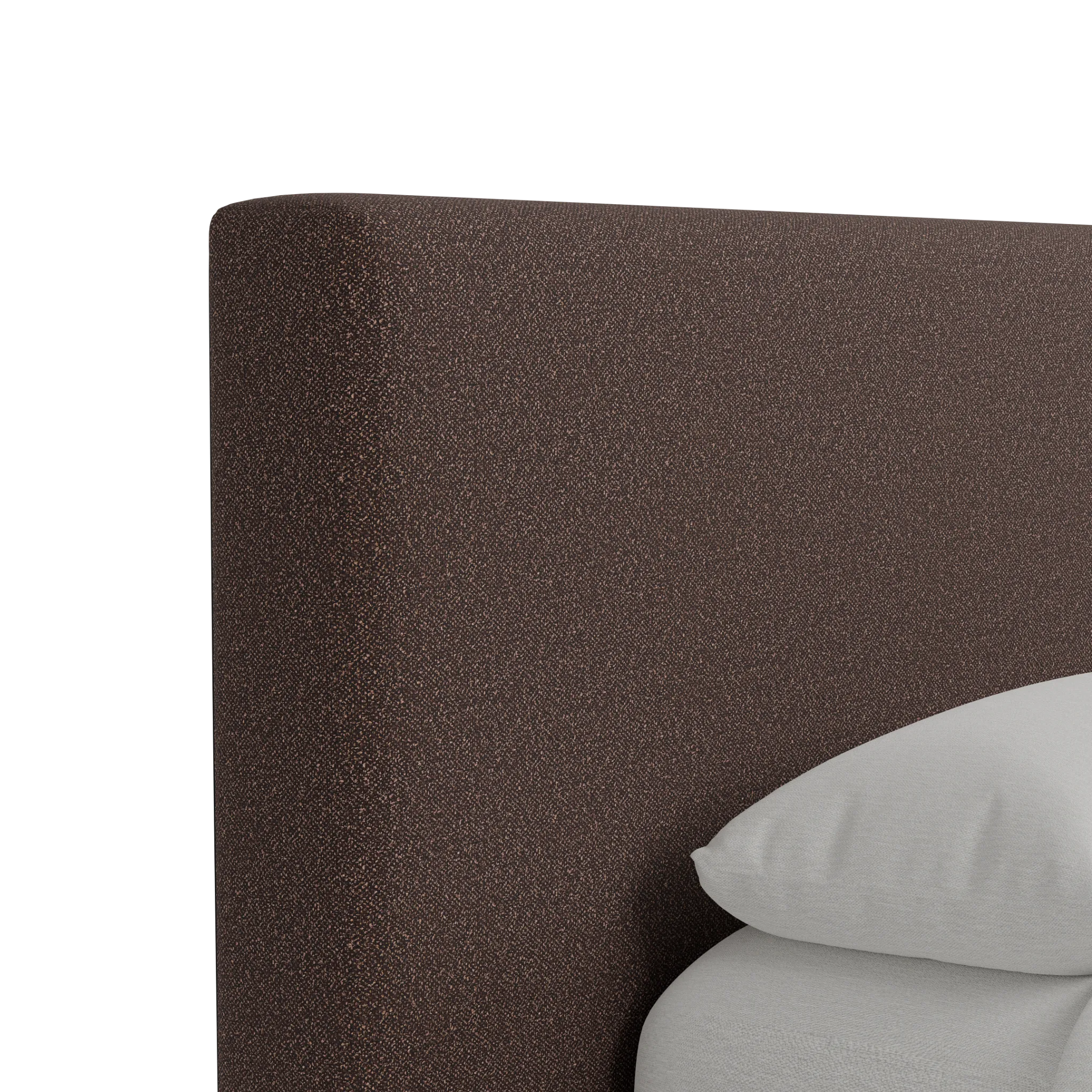 Grayton Elite Dark Brown 44" Upholstered Platform Bed