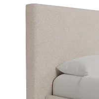 Grayton Sutton Beige 54" Upholstered Platform Bed