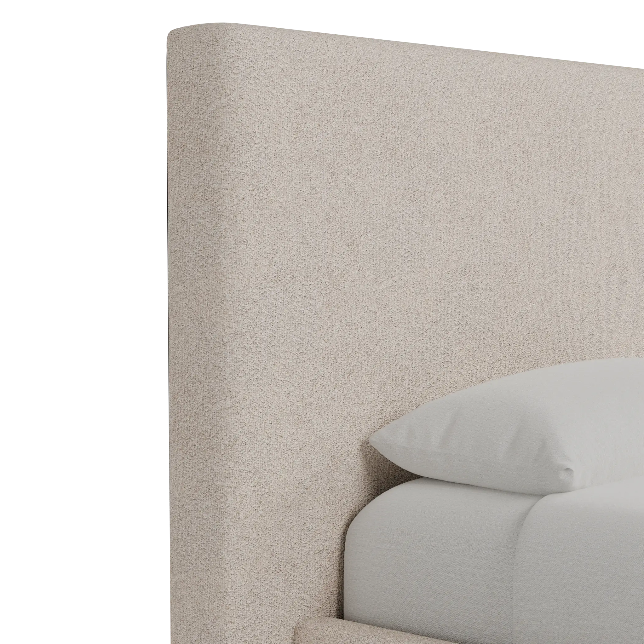 Grayton Sutton Beige 54" Upholstered Platform Bed Grayton Sutton Beige 54" Upholstered Platform Bed