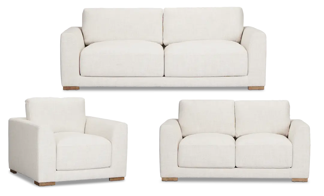 Maeve Light Beige Fabric Living Room Maeve Light Beige Fabric Living Room