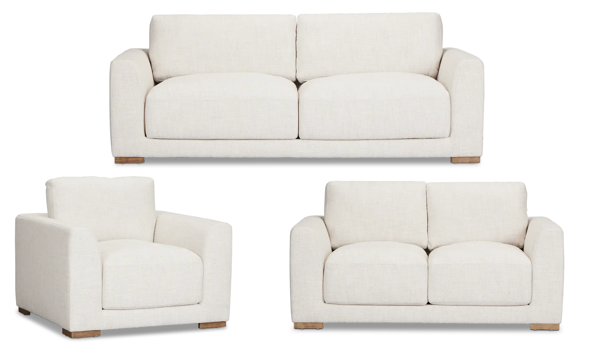Maeve Light Beige Fabric Living Room Maeve Light Beige Fabric Living Room