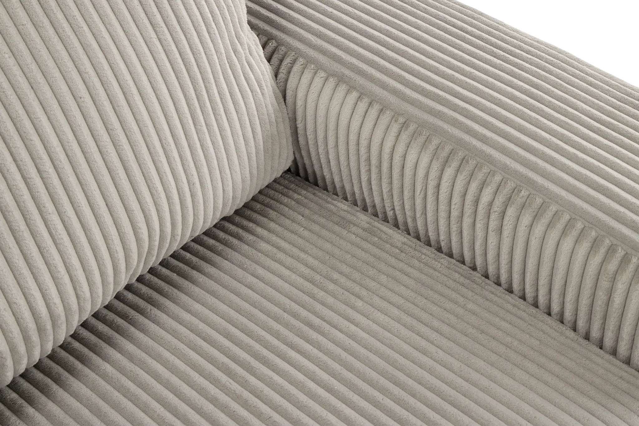 Charlie Gray Fabric Small Two-arm Sectional Charlie Gray Fabric Small Two-arm Sectional