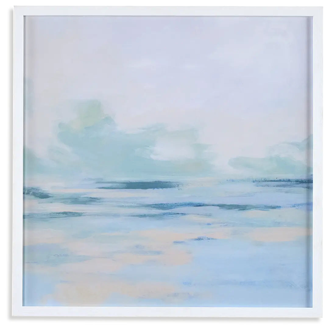 Calmi White Framed Wall Art Calmi White Framed Wall Art