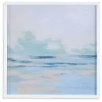 Calmi White Framed Wall Art