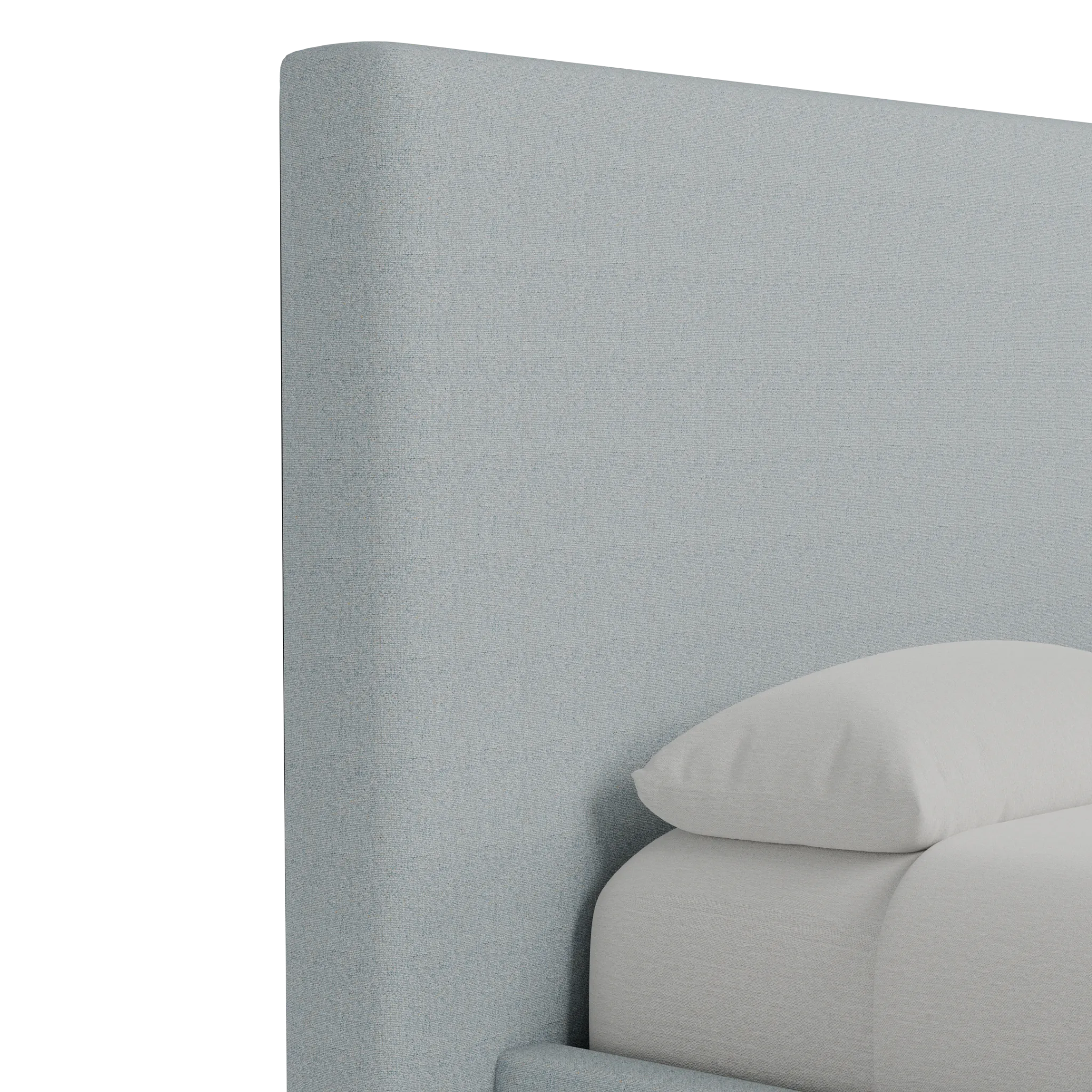 Grayton Natural Beauty Light Blue 54" Upholstered Platform Bed