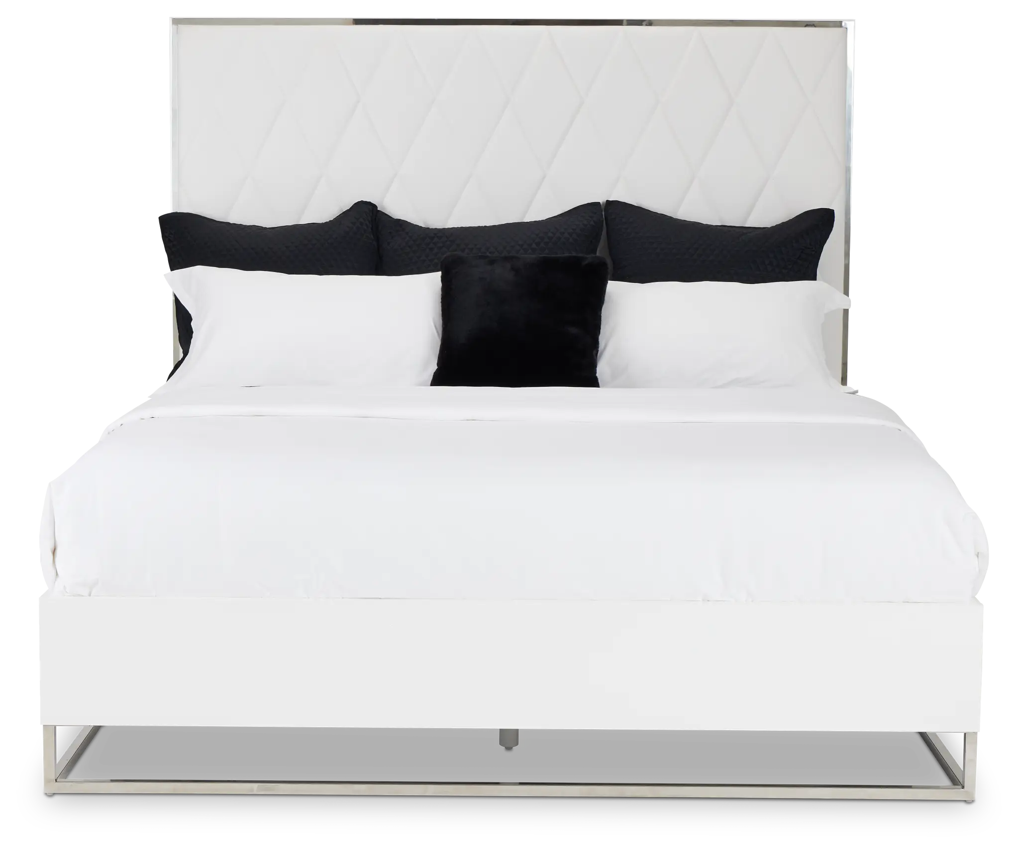 Miami White Uph Platform Bed Miami White Uph Platform Bed