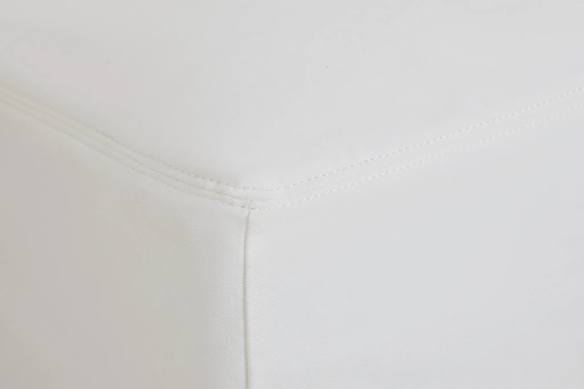 Delilah White Fabric Ottoman Delilah White Fabric Ottoman