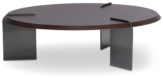 Atticus Dark Tone Round Coffee Table