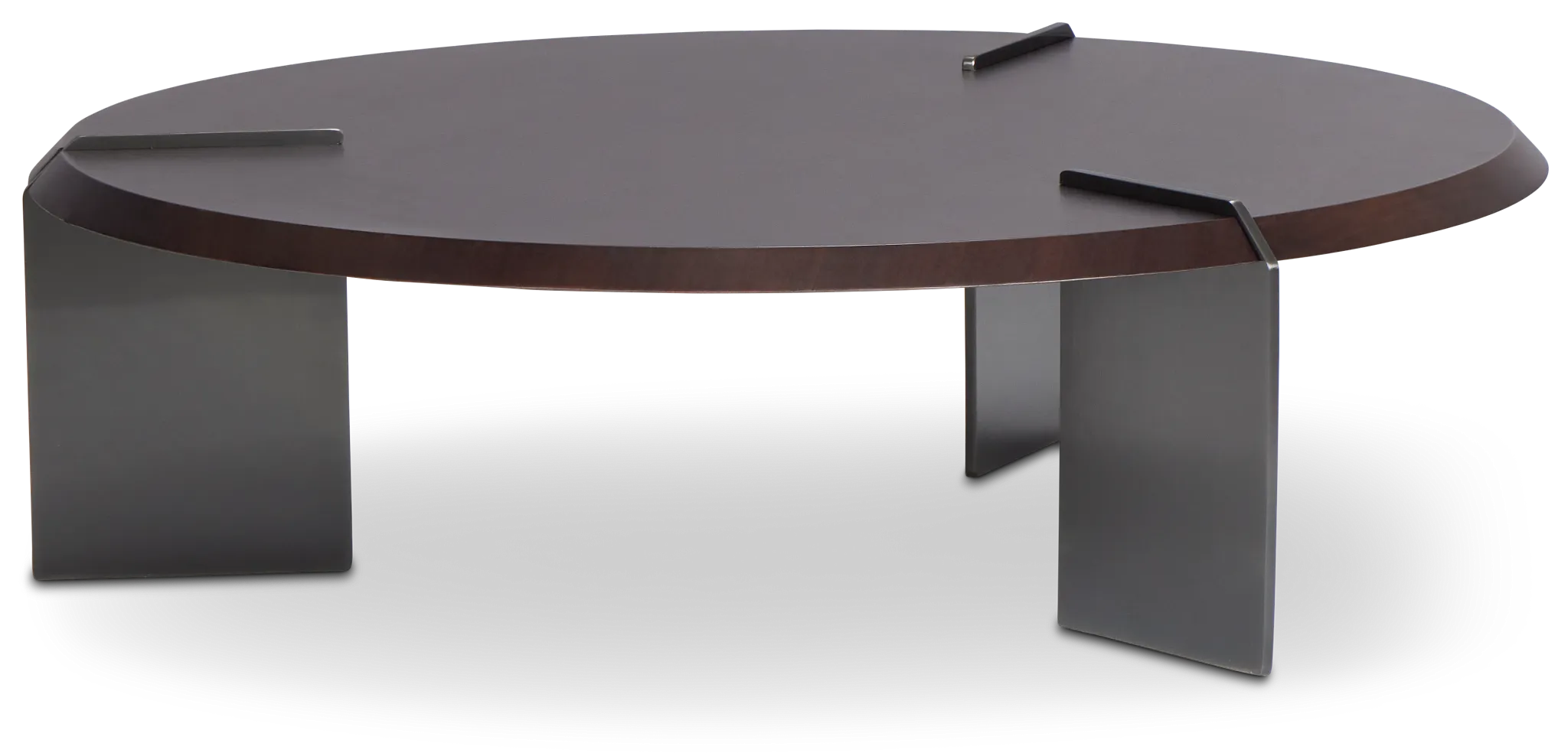 Atticus Dark Tone Round Coffee Table