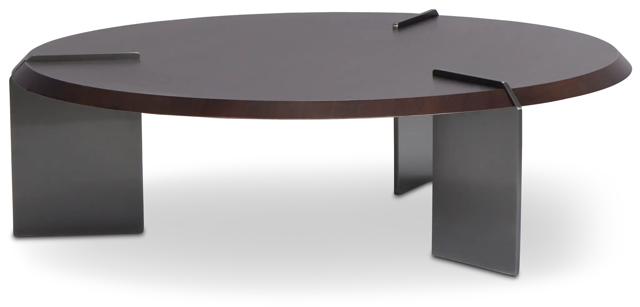 Atticus Dark Tone Round Coffee Table Atticus Dark Tone Round Coffee Table